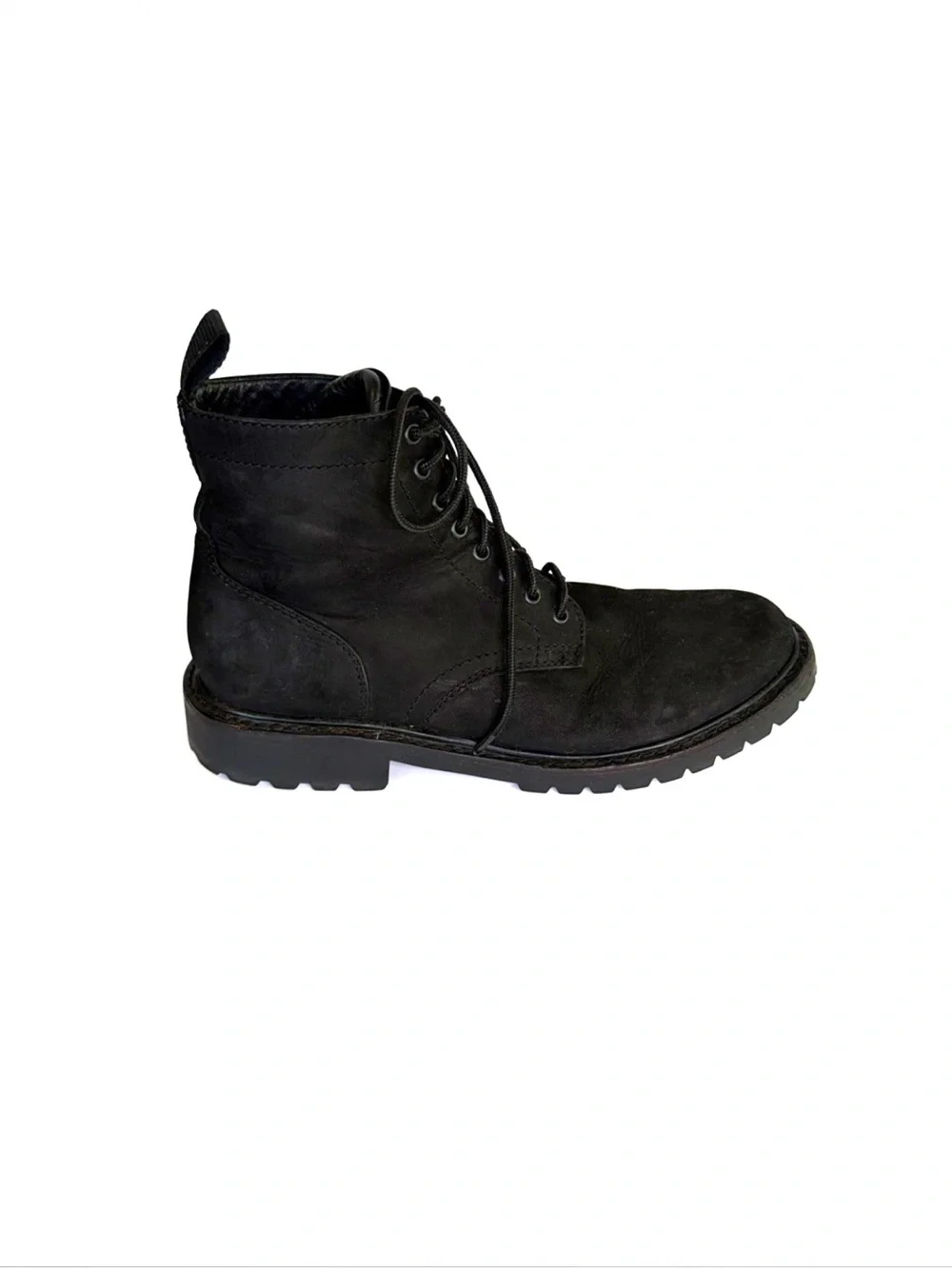 Thursday Boot Co. Hero Black Matte Nubuck Lace Up Boots Men Size 9.5